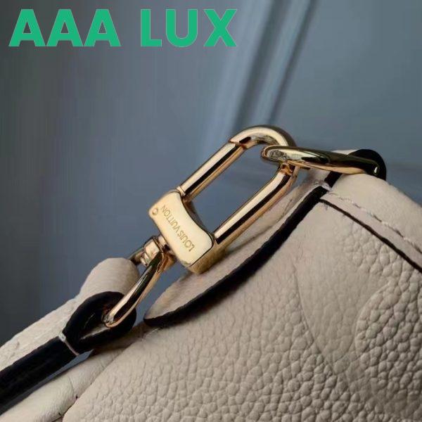 Replica Louis Vuitton LV Women Trianon PM Bag Cream Embossed Grained Cowhide Leather 11