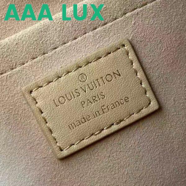 Replica Louis Vuitton LV Women Troca MM Handbag Beige Damier Quilt Lambskin Calfskin 11