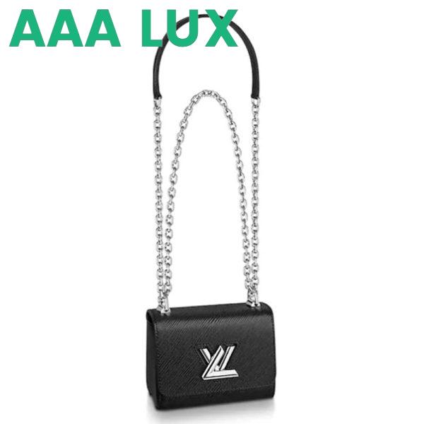 Replica Louis Vuitton LV Women Twist Mini Handbag Epi Grained Leather 4