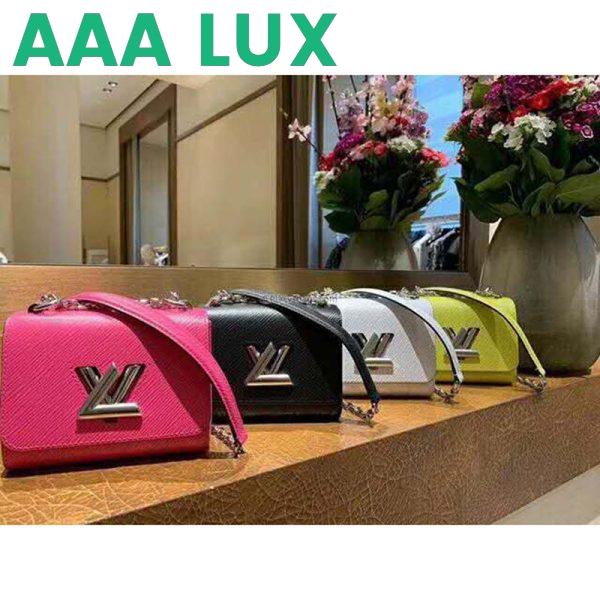 Replica Louis Vuitton LV Women Twist Mini Handbag Epi Grained Leather 5