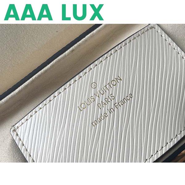 Replica Louis Vuitton LV Women Twist MM Handbag Quartz White Epi Grained Leather 11