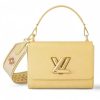 Replica Louis Vuitton LV Women Twist MM Yellow Epi Grained Leather