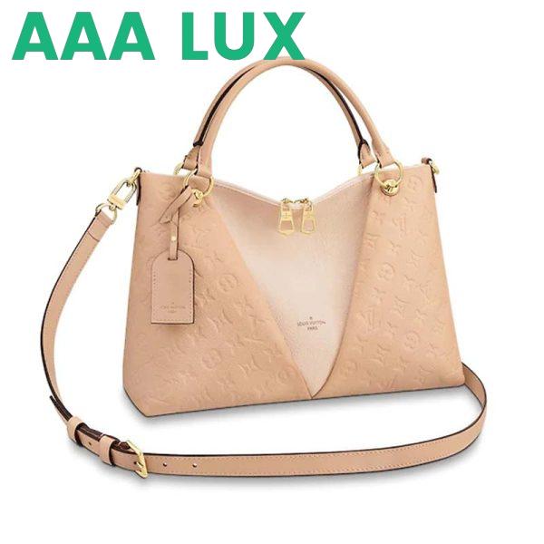 Replica Louis Vuitton LV Women V Tote MM Bag in Embossed Monogram Empreinte Cowhide Leather