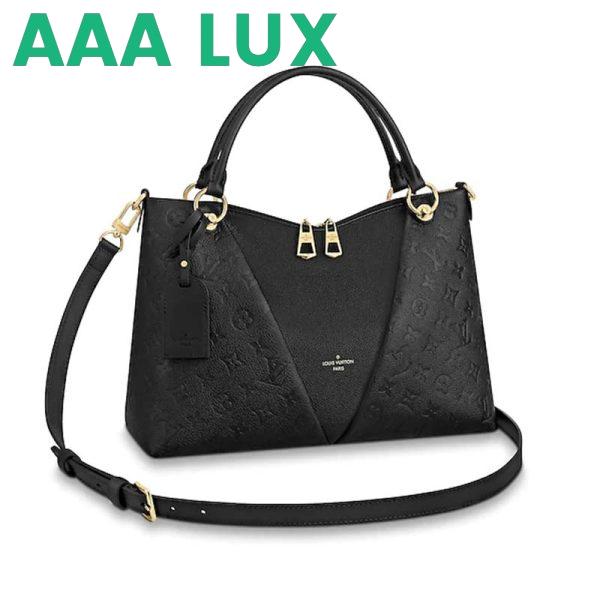 Replica Louis Vuitton LV Women V Tote MM Bag in Embossed Monogram Empreinte Cowhide Leather 4