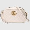 Replica Gucci GG Women GG Marmont Small Beige Matelassé Shoulder Bag Double G 14