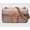 Replica Gucci GG Women GG Marmont Small Matelassé Shoulder Bag Red Double G 23