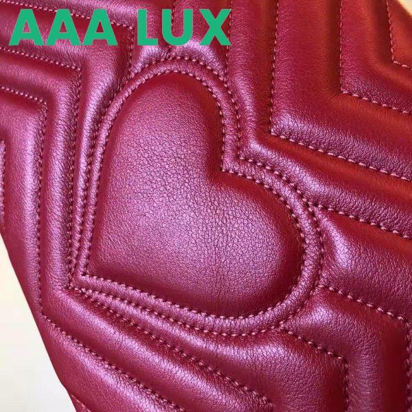 Replica Gucci GG Women GG Marmont Small Matelassé Shoulder Bag Red Double G 6