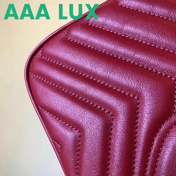 Replica Gucci GG Women GG Marmont Small Matelassé Shoulder Bag Red Double G 12