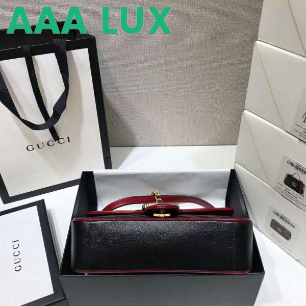 Replica Gucci GG Women GG Marmont Small Shoulder Bag Black Leather 8