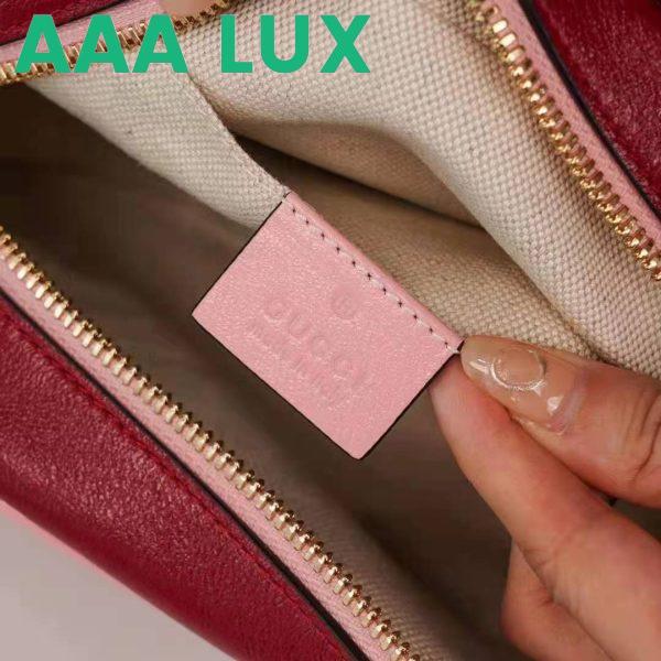 Replica Gucci GG Women GG Marmont Small Shoulder Bag Dark Red Diagonal Matelassé Leather 15