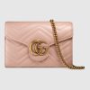 Replica Gucci GG Marmont Mini Chain Shoulder Bag in Velvet 7
