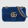 Replica Gucci GG Marmont Small Chain Shoulder Bag in Matelassé Chevron Leather 10