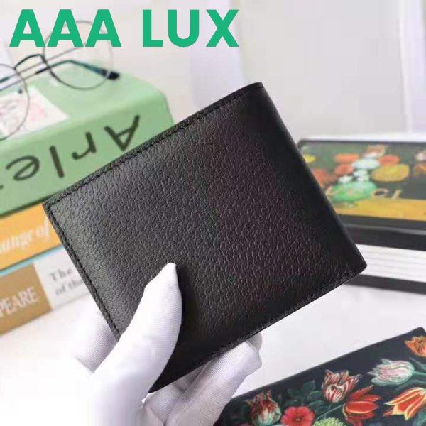 Replica Gucci GG Men GG Marmont Leather Bi-Fold Wallet in Black in Calfskin Leather 4
