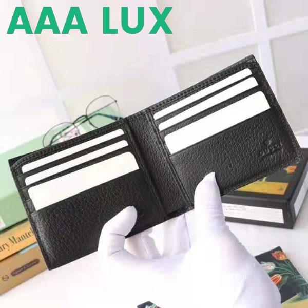 Replica Gucci GG Men GG Marmont Leather Bi-Fold Wallet in Black in Calfskin Leather 5
