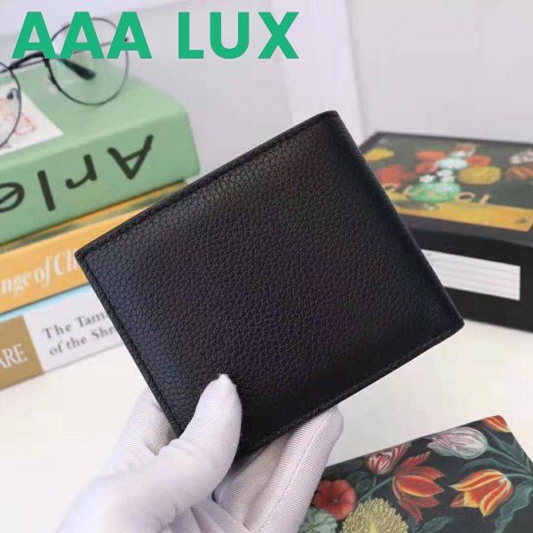 Replica Gucci GG Men Gucci Print Leather Bi-Fold Wallet in Black Leather 5