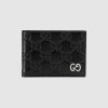 Replica Gucci GG Men Gucci Signature Web Wallet in Black Gucci Signature Leather 10