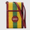 Replica Gucci GG Unisex Baiadera Stripe Canvas Bi-Fold Wallet-Red 13