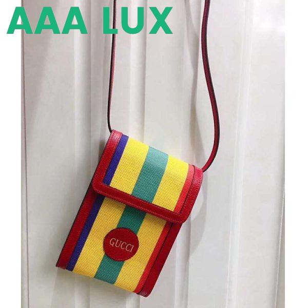 Replica Gucci GG Unisex Baiadera Stripe Canvas Mini Bag Stripe Print 3