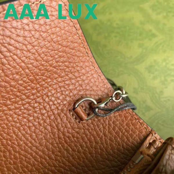 Replica Gucci GG Unisex Dionysus Mini Chain Bag Dark Blue Ivory Eco Washed Organic GG Jacquard Denim 11