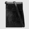 Replica Gucci GG Unisex GG Embossed Duffle Bag Black Embossed Leather 18