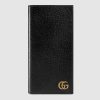 Replica Gucci GG Unisex GG Marmont Leather Zip Around Wallet in Black Leather 13