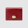 Replica Gucci GG Unisex Leather Card Case Wallet in Textured Leather with Double G 6