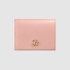 Replica Gucci GG Unisex Leather Card Case Wallet in Textured Leather 4