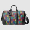 Replica Gucci GG Unisex Medium GG Psychedelic Carry-On Duffle-Black