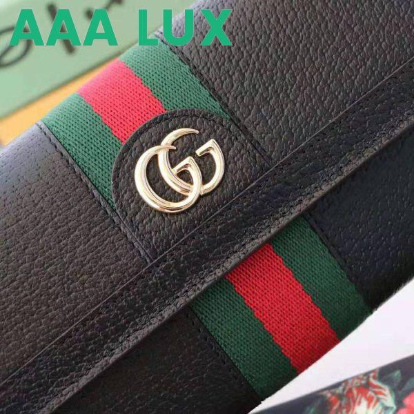 Replica Gucci GG Unisex Ophidia Continental Wallet in Black Leather 4