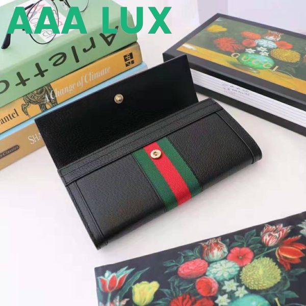 Replica Gucci GG Unisex Ophidia Continental Wallet in Black Leather 6