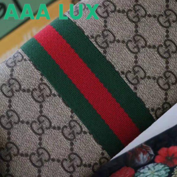 Replica Gucci GG Unisex Ophidia GG Continental Wallet in Beige/Ebony GG Supreme Canvas 9