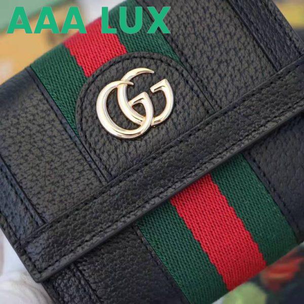 Replica Gucci GG Unisex Ophidia GG French Flap Wallet in Black Leather 5