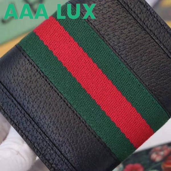 Replica Gucci GG Unisex Ophidia GG French Flap Wallet in Black Leather 6