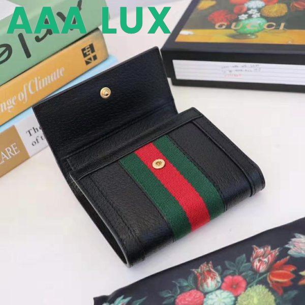 Replica Gucci GG Unisex Ophidia GG French Flap Wallet in Black Leather 7