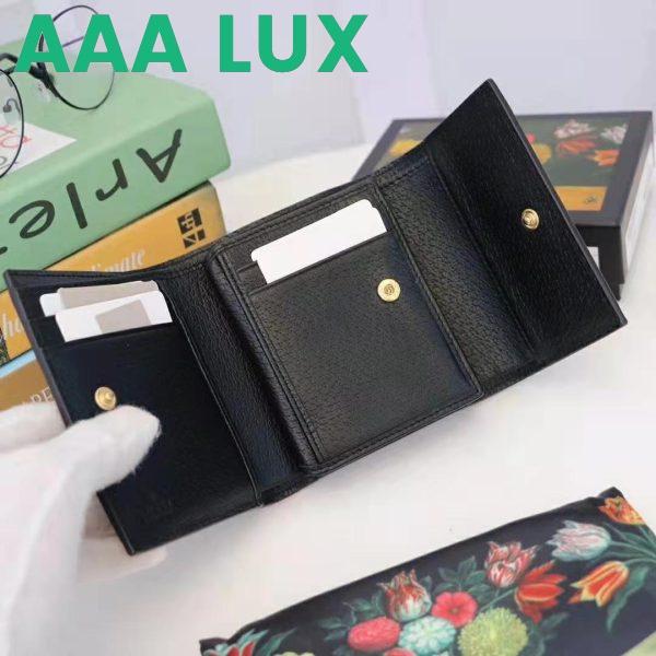 Replica Gucci GG Unisex Ophidia GG French Flap Wallet in Black Leather 8