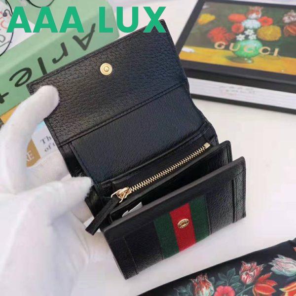 Replica Gucci GG Unisex Ophidia GG French Flap Wallet in Black Leather 10