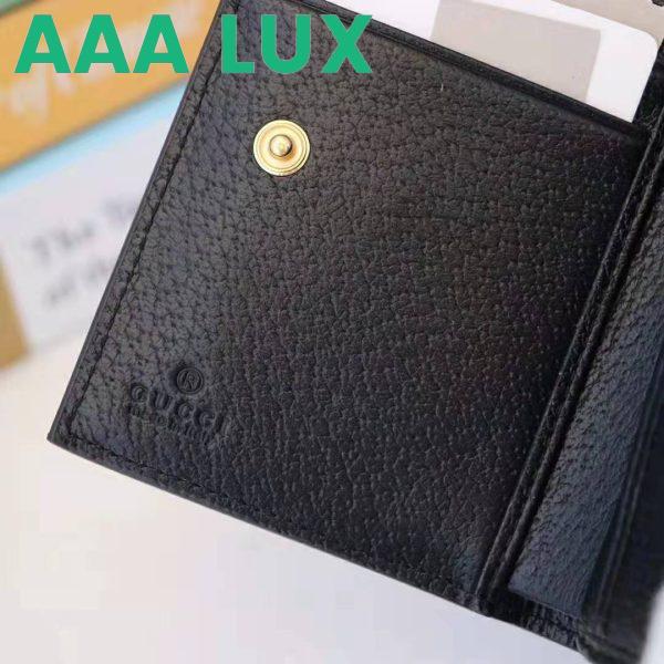 Replica Gucci GG Unisex Ophidia GG French Flap Wallet in Black Leather 11