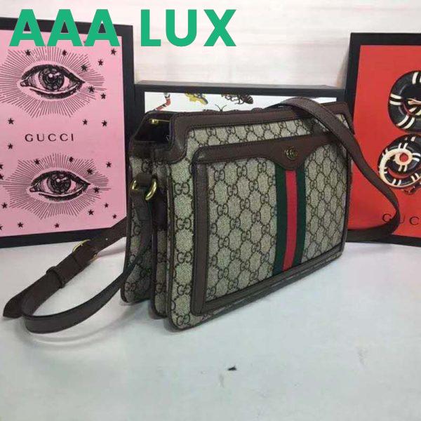 Replica Gucci GG Unisex Ophidia GG Medium Shoulder Bag-Brown 4