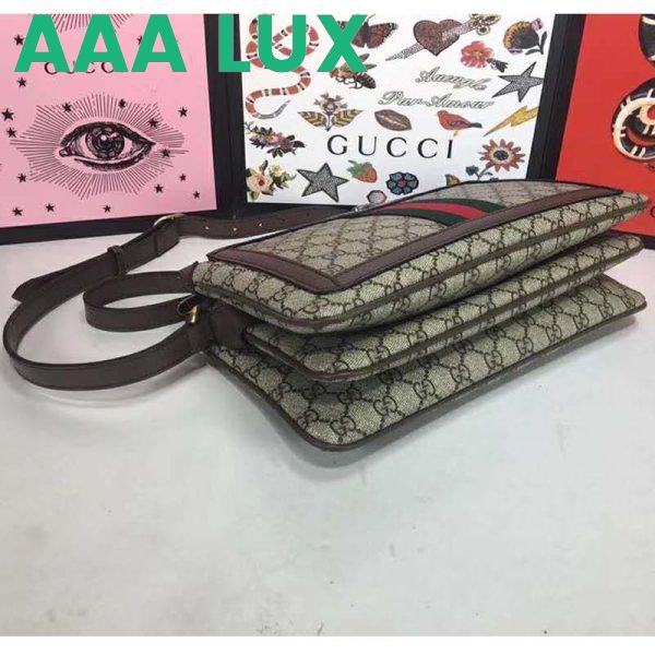 Replica Gucci GG Unisex Ophidia GG Medium Shoulder Bag-Brown 7