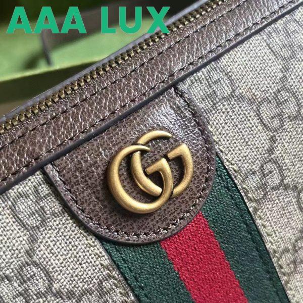 Replica Gucci GG Unisex Ophidia GG Messenger Bag Beige Ebony GG Supreme Canvas 8