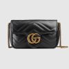Replica Gucci GG Women GG Marmont Matelassé Leather Super Mini Bag-Red 14