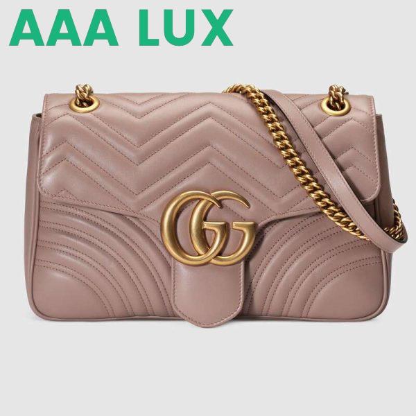 Replica Gucci GG Women GG Marmont Medium Matelassé Shoulder Bag in Matelassé Chevron Leather 2