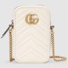 Replica Gucci GG Women GG Marmont Mini Bag in Beige/Ebony Original GG Canvas 12