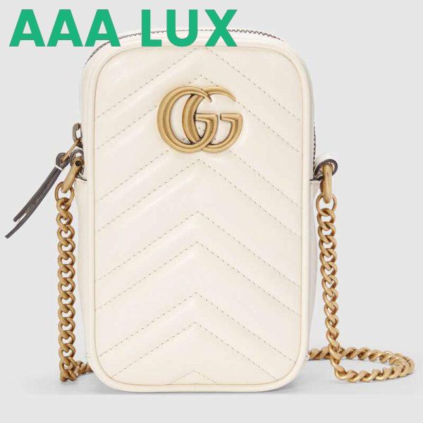 Replica Gucci GG Women GG Marmont Mini Bag in Matelassé Chevron Leather