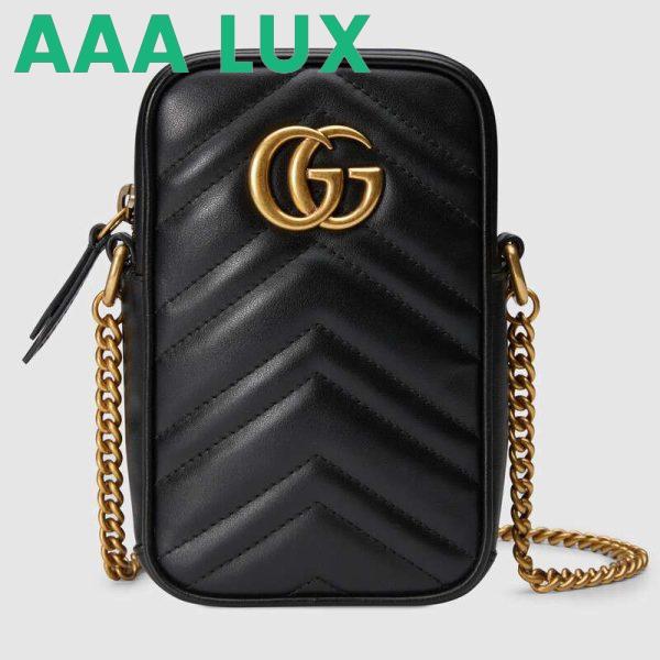 Replica Gucci GG Women GG Marmont Mini Bag in Matelassé Chevron Leather 3