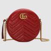 Replica Gucci GG Women GG Marmont Mini Round Shoulder Bag-Black 14