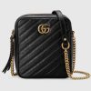 Replica Gucci GG Women GG Marmont Mini Round Shoulder Bag-Black 13