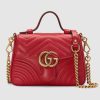 Replica Gucci GG Women GG Marmont Mini Top Handle Bag in Matelassé Chevron Leather 6