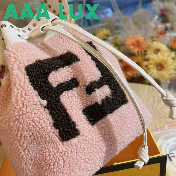 Replica Fendi Women Mon Tresor Pink Sheepskin Mini-Bag 10