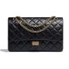 Replica Chanel Women Large 2.55 Handbag in Aged Calfskin Leather-Black